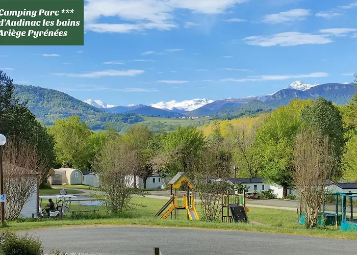 Parc D'Audinac Les Bains 3 Étoiles - Piscine Chauffée - Vue Montagne